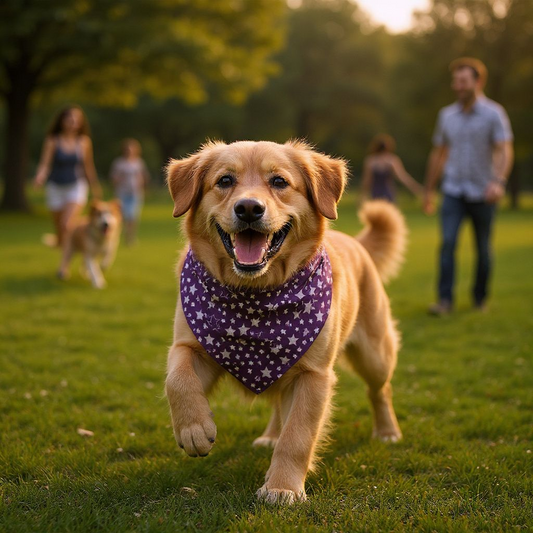 Purple Star Pet Bandana