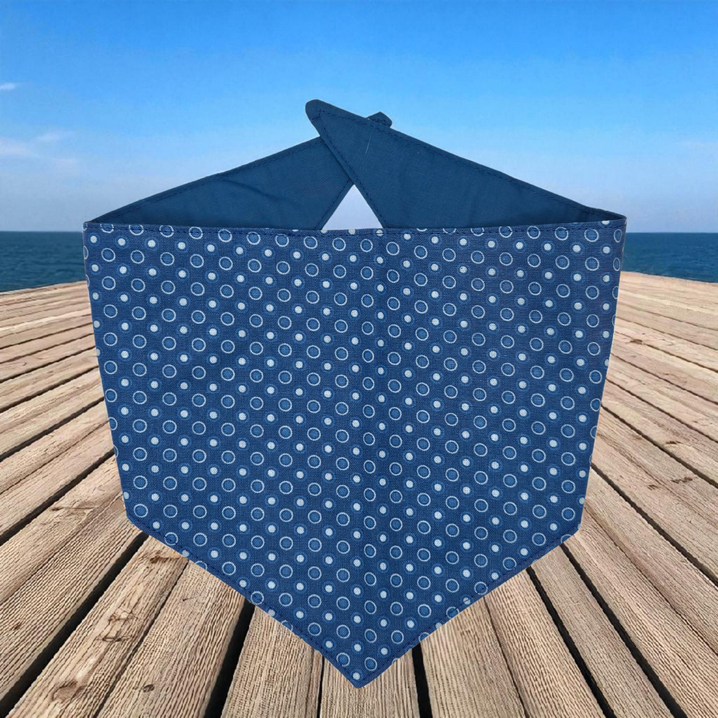 Blue Bubble Pet Bandana