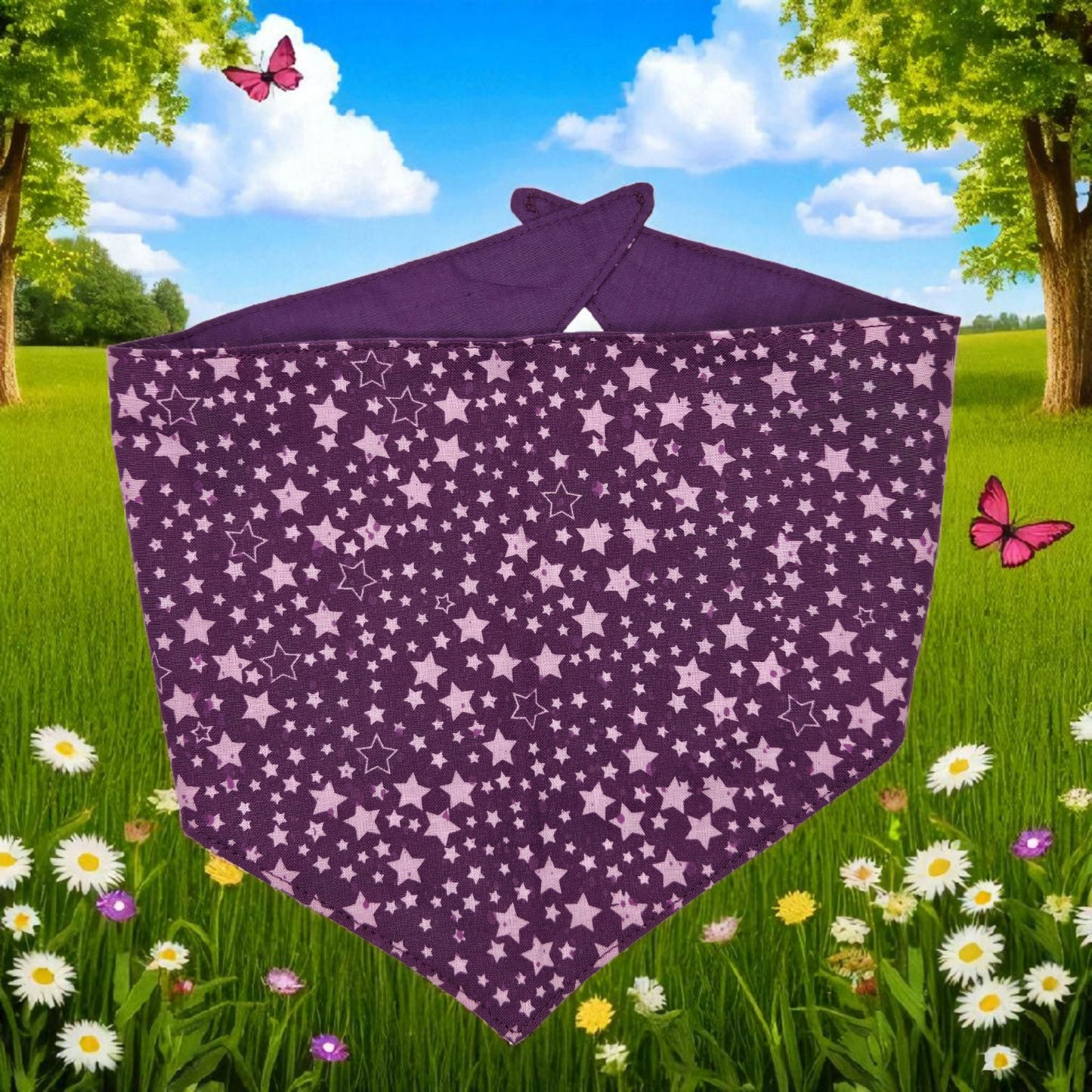 Purple Star Pet Bandana