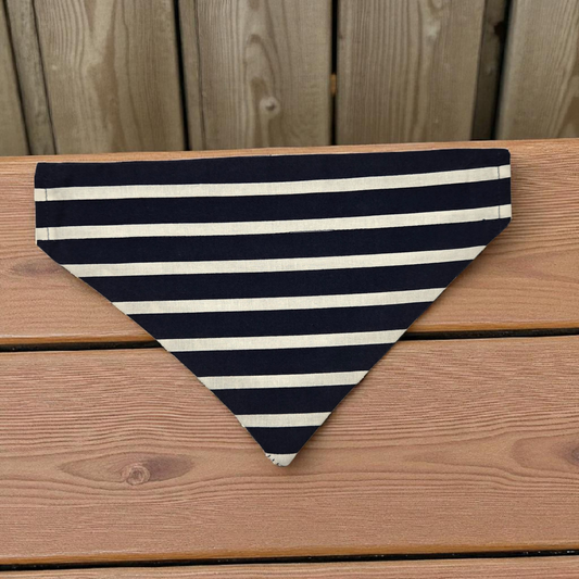 Blue & White Stripe Bandana
