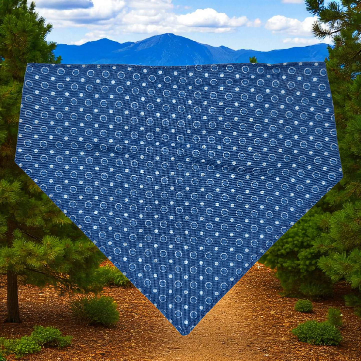 Blue Bubble Pet Bandana