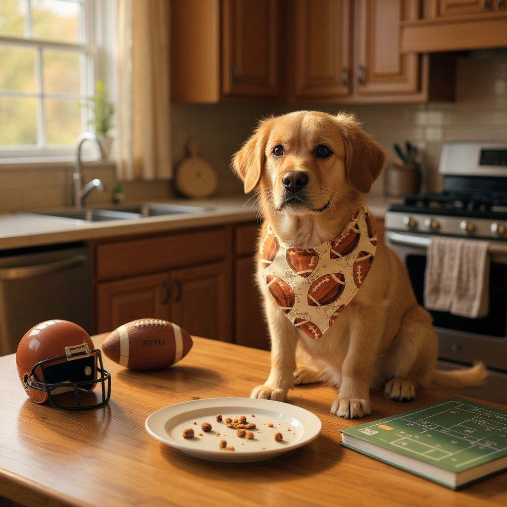 Football Dog Bandana | Game Day Pet Accessory | Handmade Over the Collar Bandana for Dogs & Cats | Sports Fan Pet Gift
