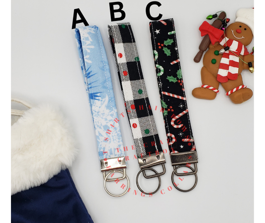 Fabric Key Fob Wristlet